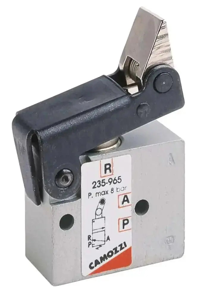 SERIES 2 MECH OP MINIVALVE M5 PORT 3/2 ONEWAY TRIP AK Valves Ltd