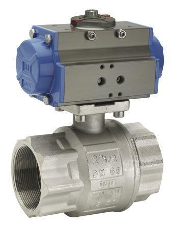 Valbia Actuated Brass Full Bore Ball Valve with Single Acting Actuator - AK Valves Ltd