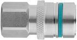 1/2" BSP FEM S/STEEL UNVALVED CEJN NON-DRIP FLUID COUPLING CEJN