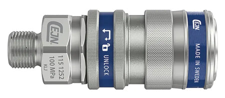 1/4 NPT MALE COUPLING 1000BAR H/PRESSURE CEJN