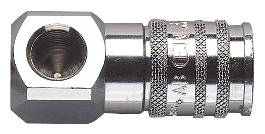 1/4" BSP FEMALE 90DEG UNVALVED CEJN 358 TEST POINT COUPLING CEJN