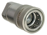 1/4" BSPP FEM THREADED ISO5675 STEEL COUPLING POPPET VALVE HOLMBURY