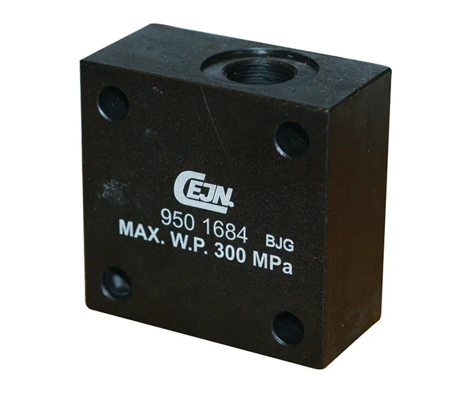 1/4" BSPP FEMALE 2-WAY L CEJN 950 H/PRESS PORTING BLOCK CEJN