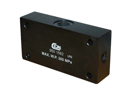 1/4" BSPP FEMALE 3-WAY DIST. CEJN 950 H/PRESS PORTING BLOCK CEJN