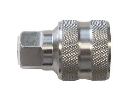 1/8" BSPP FEMALE 316SS FULL FLOW STRAIGHT THROUGH COUPLING PARKAIR