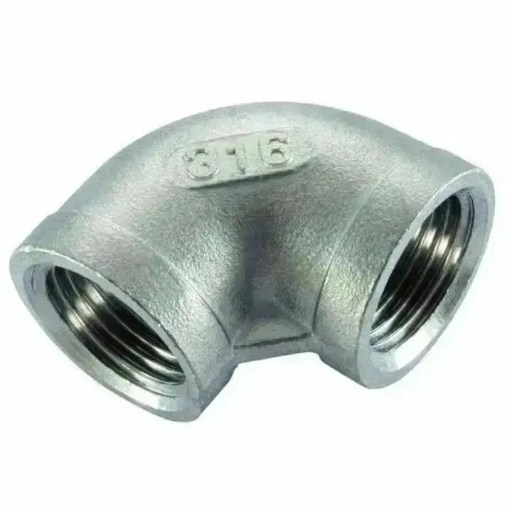 150lb Stainless Steel 90° Elbow Female x Female - AK Valves Ltd