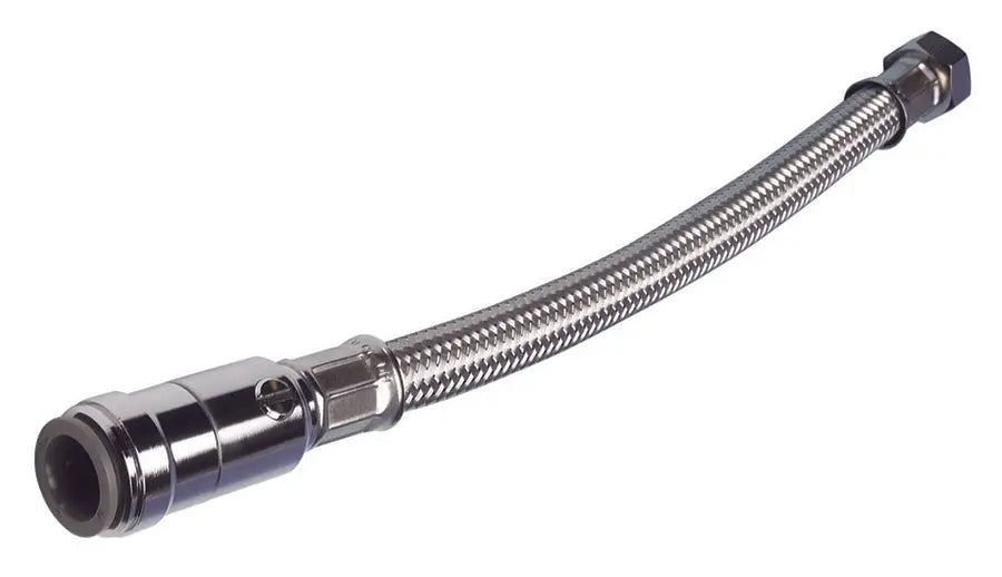 15mm OD X 1/2" BSP X 300mm L JG FLEXI HOSE W/ SERVICE VALVE John Guest
