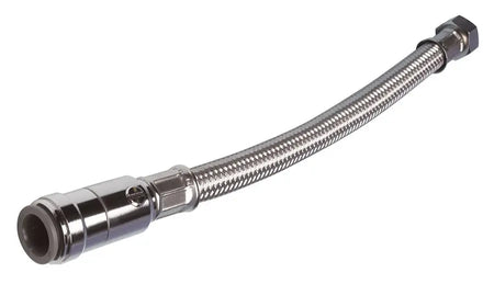 15mm OD X 3/4" BSP X 500mm L JG FLEXI HOSE W/ SERVICE VALVE John Guest