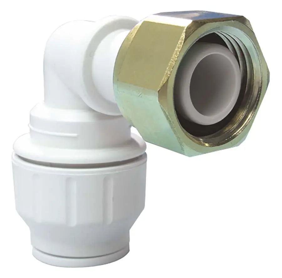 15mm TUBE OD X 1/2" BSP JG PLUMBING BENT TAP CONNECTOR John Guest