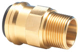15mm TUBE OD X 1/2" BSPT MALE JG SPEEDFIT BRASS STR ADAPTOR John Guest