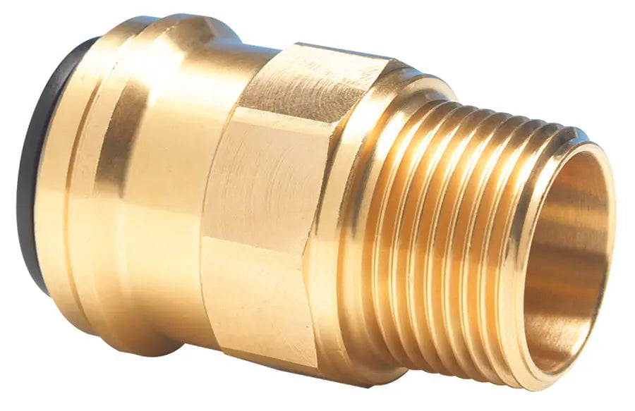 15mm TUBE OD X 1/2" BSPT MALE JG SPEEDFIT BRASS STR ADAPTOR John Guest