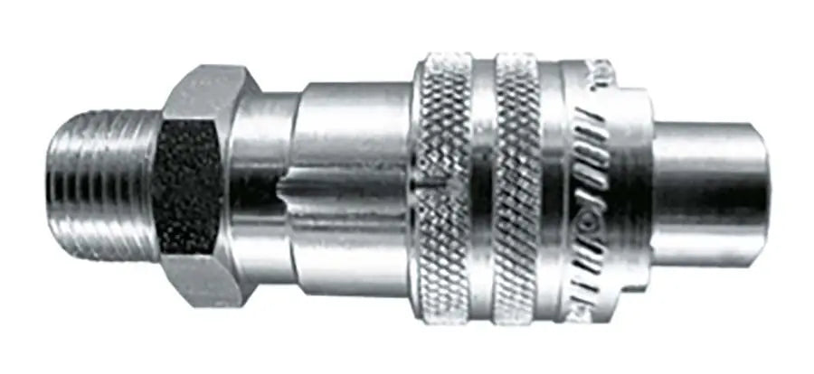 1" BSPT MALE/MALE MACDONALD COUPLER STEEL OM100S PARKAIR