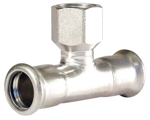 22MM X 1/2" X 22MM 304 ST/ST FEMALE REDUCING TEE Parkair