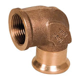 22MM X 3/4" COPPER 90 DEGREE FEMALE ELBOW Parkair