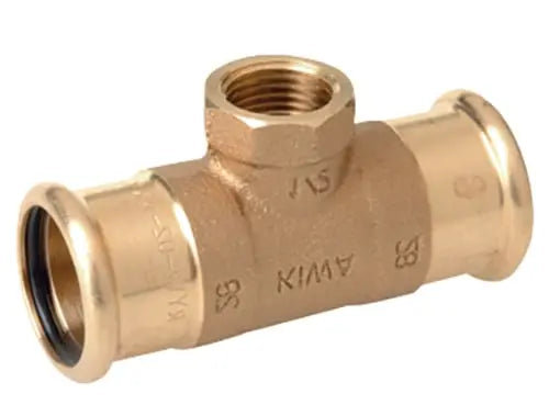 22MM x 1/2" x 22MM COPPER FEMALE REDUCING TEE Parkair