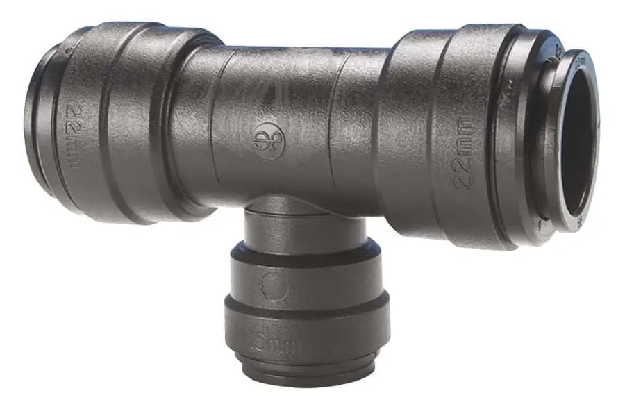22mm OD ENDS X 15mm OD BRANCH JG SPEEDFIT REDUCING TEE John Guest