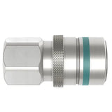 3/4" BSP FEMALE BRASS UNVALVED CEJN NON-DRIP FLUID COUPLING CEJN