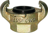 3/4" BSP FEMALE CLAW COUPLING WITH HEXAGON DIN 3489 LUDECKE