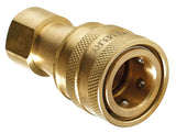 3/4" BSPP FEM THREADED ISO B BRASS COUPLING VITON SEAL HOLMBURY