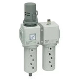 3/4" FILTER / REGULATOR LUBRI WITH INTEGRATED GAUGE - SERIES - AK Valves Ltd