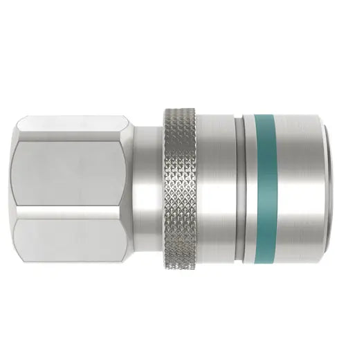 3/8" BSP FEMALE BRASS UNVALVED CEJN NON-DRIP FLUID COUPLING CEJN