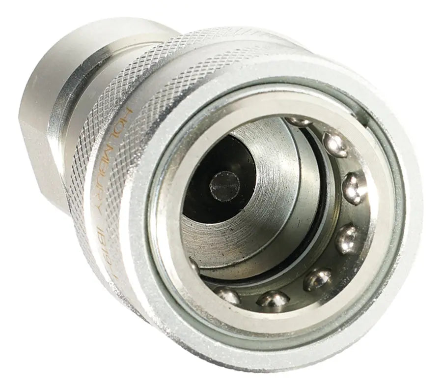 3/8" BSPP FEM THREADED ISO B STANDARD STEEL COUPLING HOLMBURY