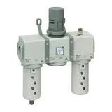 3/8" FILTER REGULATOR LUBRICA WITH INTEGRATED GAUGE - SERIES - AK Valves Ltd