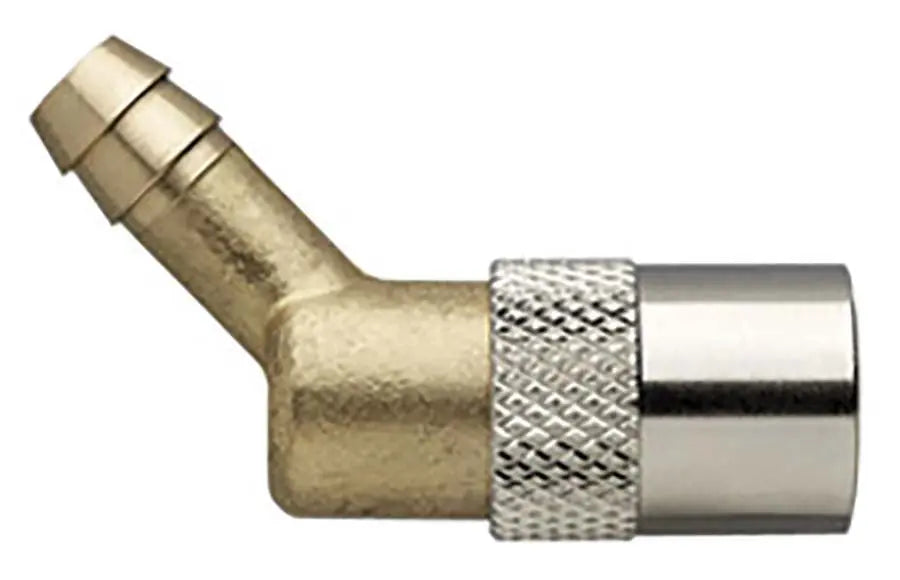 6MM UNVALVED HOSE BARB 45 DEG COUPLING DME PARKAIR