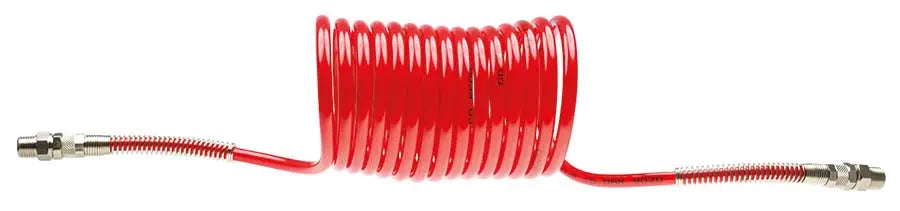 8MM OD X 6MM ID X 2.5MTRS RED RECOIL NYLON AIRLINE COILS - AK Valves ...