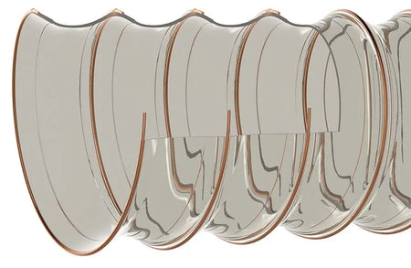 90MM MASTER PU LF CLEAR LIGHTWEIGHT DUCTING X 10M Masterflex