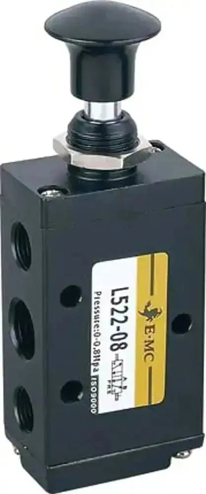 EMC 5/2 Button Spring Valve EMC 1/2