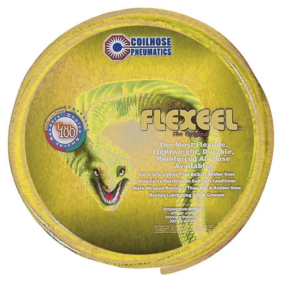 FLEXEEL REINF.P/URETHANE HOSE TRANS YELLOW 3/8"X 1/4"X 30MTR Coilhose Pneumatics