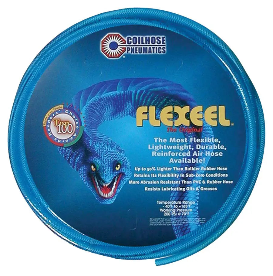 FLEXEEL REINF.P/URETHANE HOSE TRANS.BLUE   3/8"X 1/4"X 30MTR Coilhose Pneumatics