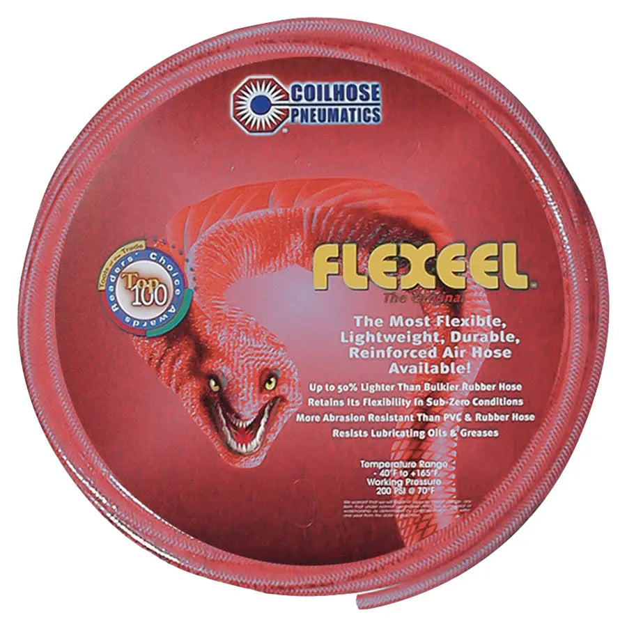 FLEXEEL REINF.P/URETHANE HOSE TRANS.RED    3/8"X 1/4"X 30MTR Coilhose Pneumatics