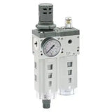 FRL WITH GAUGE AND BRACKET 25 MICRON 3/8 - AK Valves Ltd