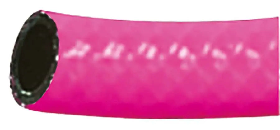 HI VIZ PINK BRAIDED PVC TUBE 10MM ID x 14MM OD - 30M LENGTH Copely
