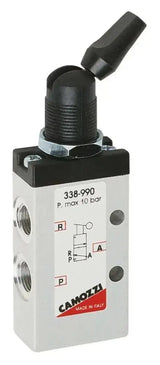 MANUAL VALVE SWITCH TYPE 3/2 NC 1/8"PORT - AK Valves Ltd