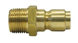 R1/2" BSPT MALE NIPPLE SERIES 45 UNPLATED BRASS STRAIGHT THR PARKAIR