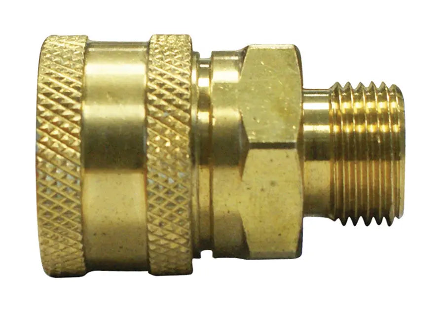 R1/2" MALE COUPLING 45 SERIES UN-PLATED BRASS STRAIGHT THRU PARKAIR