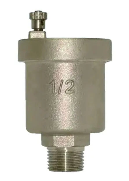 Pipe Central Heating Automatic Air Vent Nickel Plated Brass Automatic Air Vent Valve For Central Heating  Installations Efficient Ventilation Valve, Automatic Air Valve 