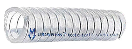 WIRE REINFORCED PVC SUCTION HOSE 50mmID X5.0mmWALL X30 MTR Continental