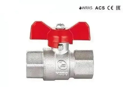 Buy WRAS Approved Brass Ball Valve with Red T Handle – AK Valves Ltd