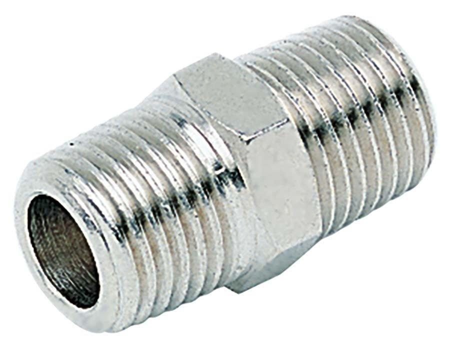 1/8" BSPT MALE THREAD BRASS EQUAL PLATED CONNECTOR - AK Valves Ltd