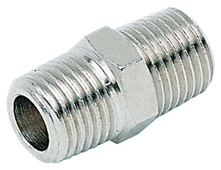 3/8" BSPT MALE THREAD BRASS EQUAL PLATED CONNECTOR - AK Valves Ltd