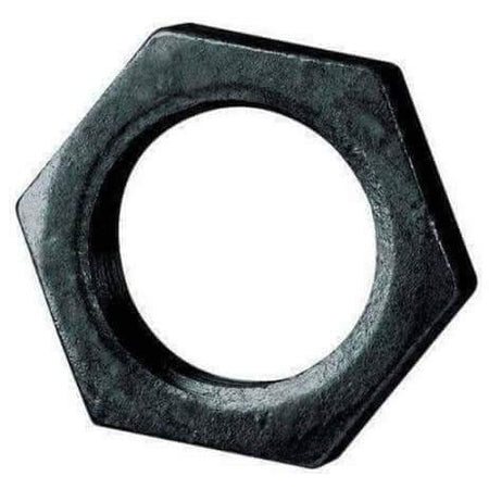 Black Malleable Iron Back Nut - AK Valves Ltd