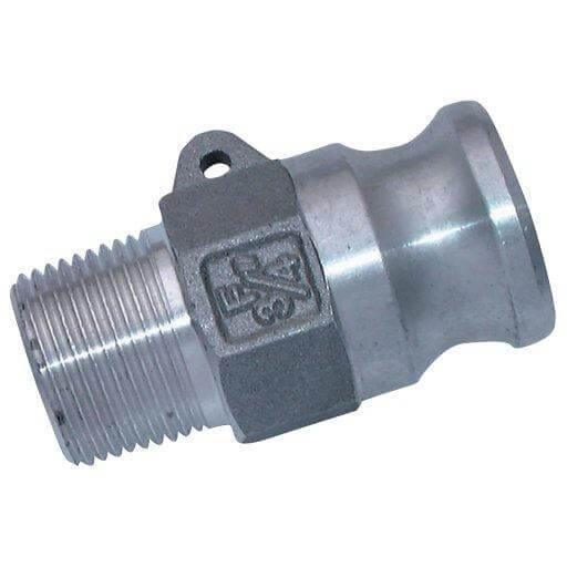 Camlock Part F BSPT Male Plug - AK Valves Ltd