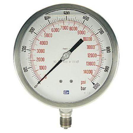 Cejn 150mm Dial Pressure Gauge Bottom Entry - AK Valves Ltd