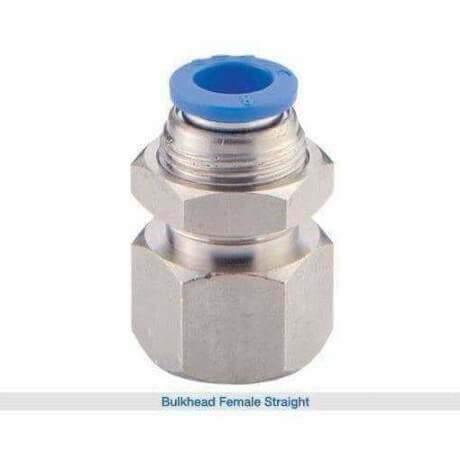 Pushin Female Bulkhead Connector - AK Valves Ltd